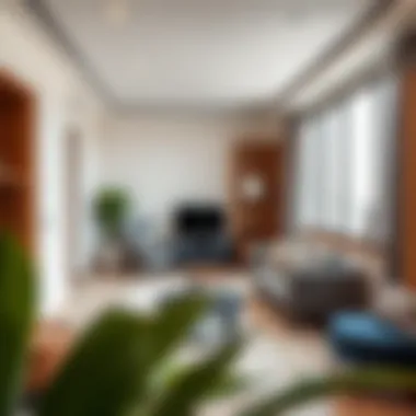 Modern Studio Apartment Interior Cozy interior of a studio apartment showcasing modern design and functionality