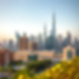 Stunning skyline of new Dubai developments