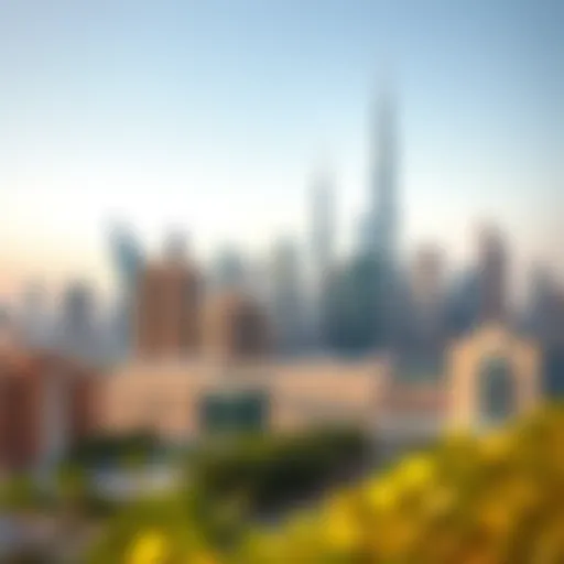 Stunning skyline of new Dubai developments