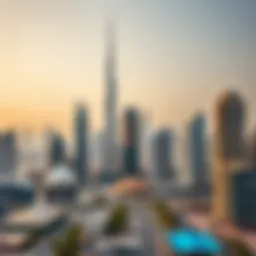 A panoramic view of Dubai's skyline showcasing modern architecture