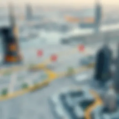 Prime Investment Locations in Dubai A map indicating prime locations for investment in Dubai