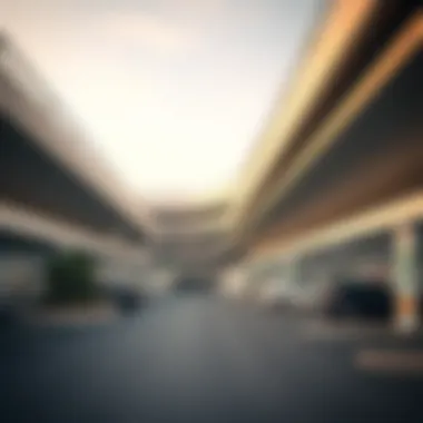 Modern Parking Facility in Dubai A panoramic view of a modern parking facility in Dubai.