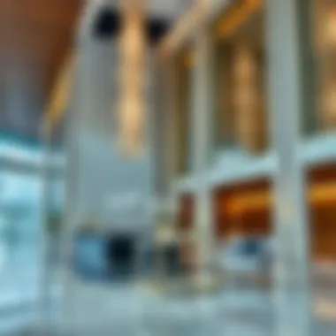 Elegant Lobby of Parklane Tower Luxurious lobby area of Parklane Tower with modern design elements
