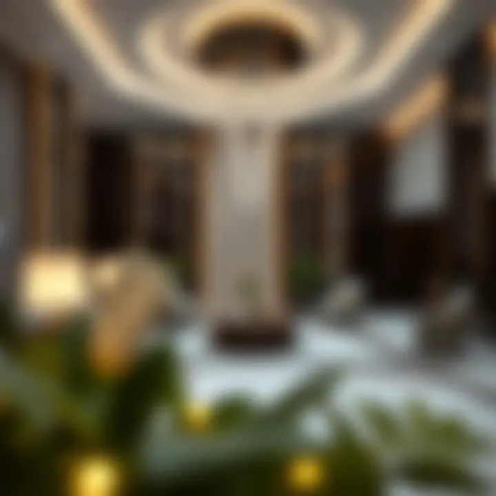 Elegant Lobby Design of Pullman Jumeirah Lakes Towers Luxurious hotel lobby of Pullman Jumeirah Lakes Towers featuring elegant design and decor