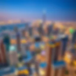 Aerial view of Dubai's skyline showcasing modern architecture