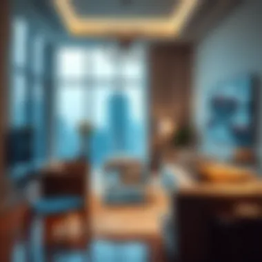 Luxury Living: Inside an Abu Dhabi Apartment Interior view of a luxury apartment in Abu Dhabi