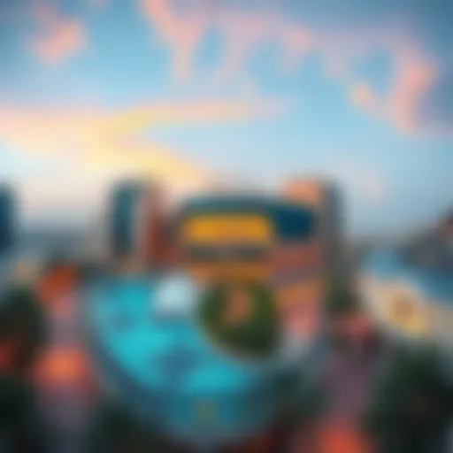 Architectural Grandeur of Reem Mall Panoramic view of Reem Mall showcasing its architectural grandeur