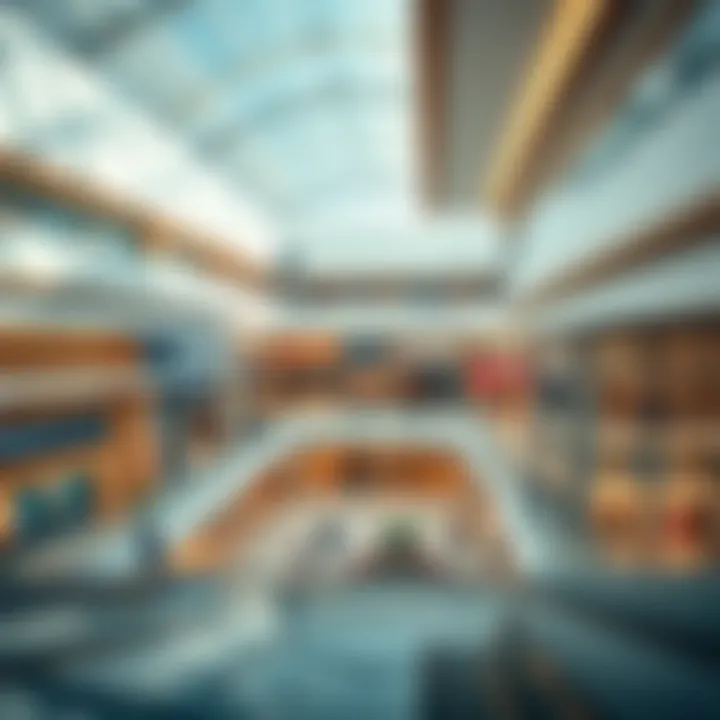 Retail Layout of Reem Mall Interior layout of Reem Mall highlighting retail spaces