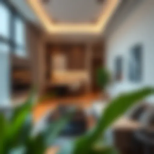 Contemporary Studio Living in Dubai Modern studio apartment in Dubai showcasing contemporary design