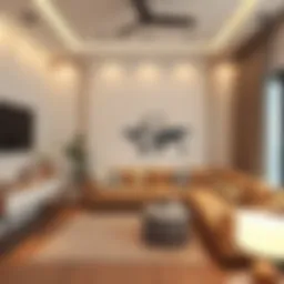 Cozy room interior showcasing modern decor in Rashidiya