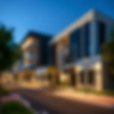 Contemporary Architecture in Safadi Motor City Modern architectural styles prevalent in Safadi Motor City