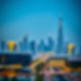 Stunning view of Dubai skyline showcasing modern architecture