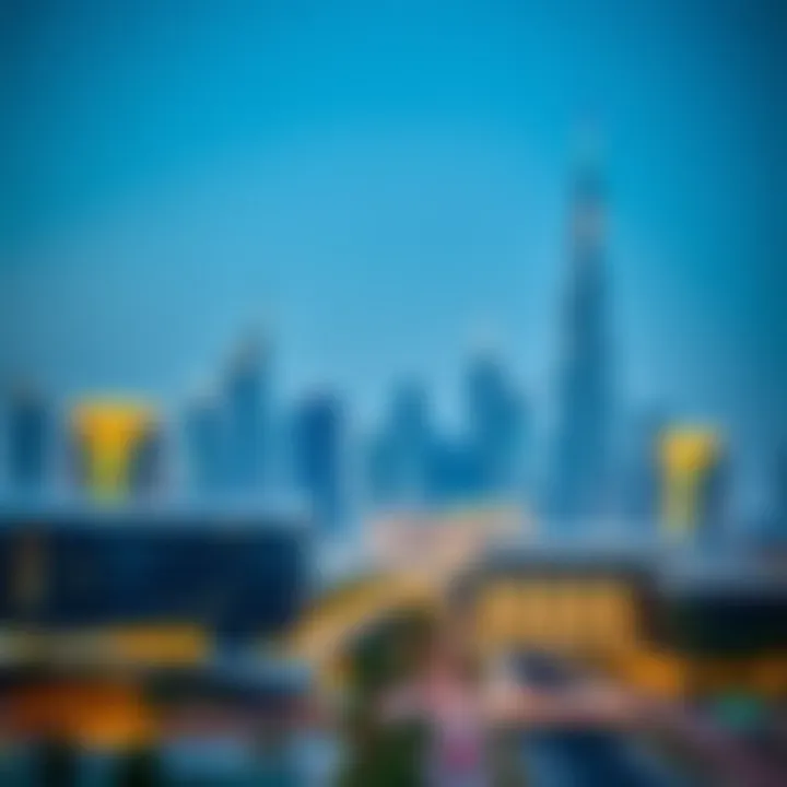 Stunning view of Dubai skyline showcasing modern architecture