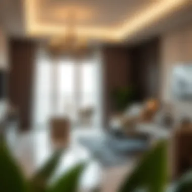 Luxurious Interiors of Sea Breeze JBR Luxurious interior space within Sea Breeze JBR