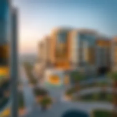 Aerial view showcasing the modern architecture of Shabah Al Reem