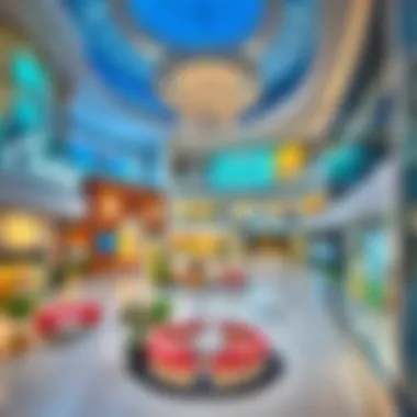 A visually appealing layout showcasing the mall's spaciousness