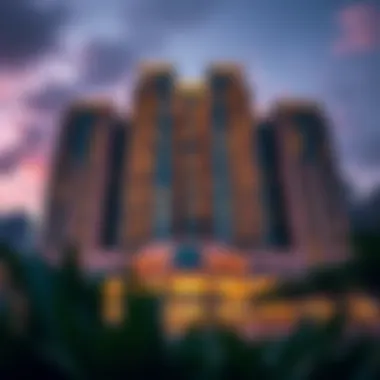 Architectural Marvel of South Heights Tower B Stunning architectural view of South Heights Tower B