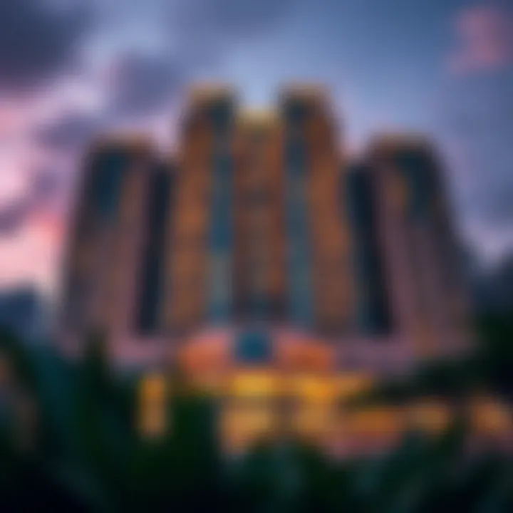 Architectural Marvel of South Heights Tower B Stunning architectural view of South Heights Tower B