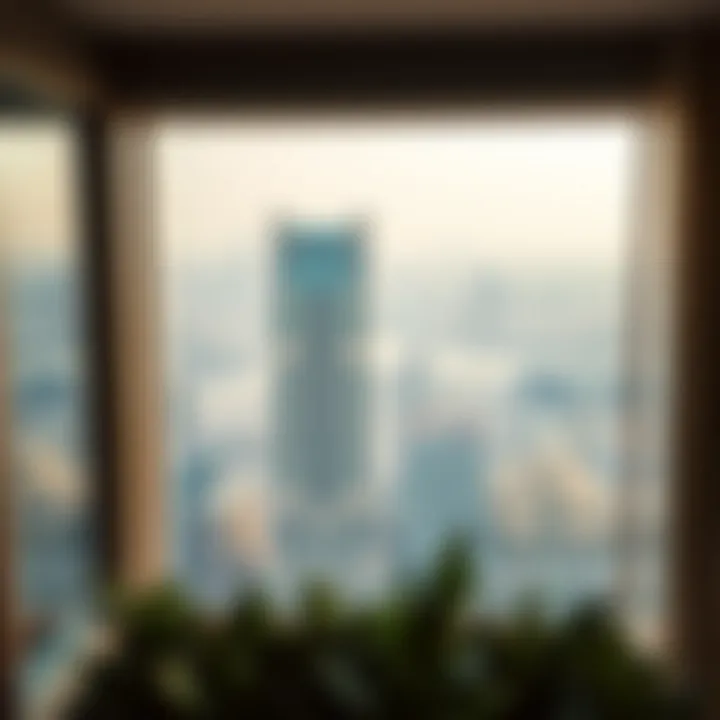 Breathtaking Urban Views Panoramic view from a high-rise serviced apartment