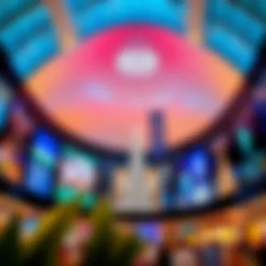 Stunning Architecture of The Dubai Mall An architectural marvel of The Dubai Mall showcasing its modern design