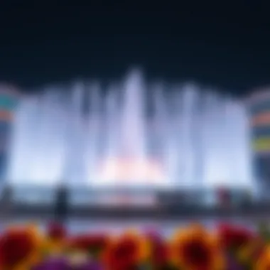 Technological Marvel of The Dubai Mall Water Show Spectacular fountain performance showcasing technological innovation