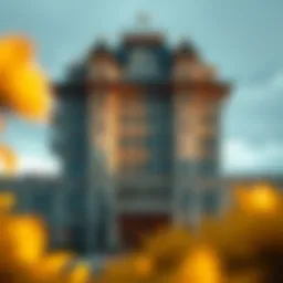 A breathtaking view of The Manor Hotel showcasing its architectural elegance