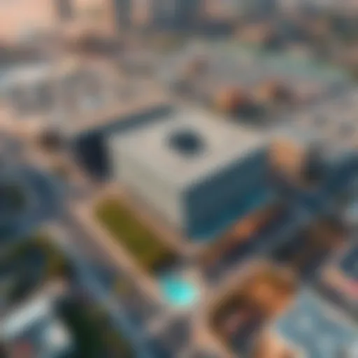 Aerial view of Twafouq Center showcasing modern architecture and surroundings