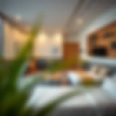 Amenities in Bed Space Living Common area of a bed space facility showcasing amenities