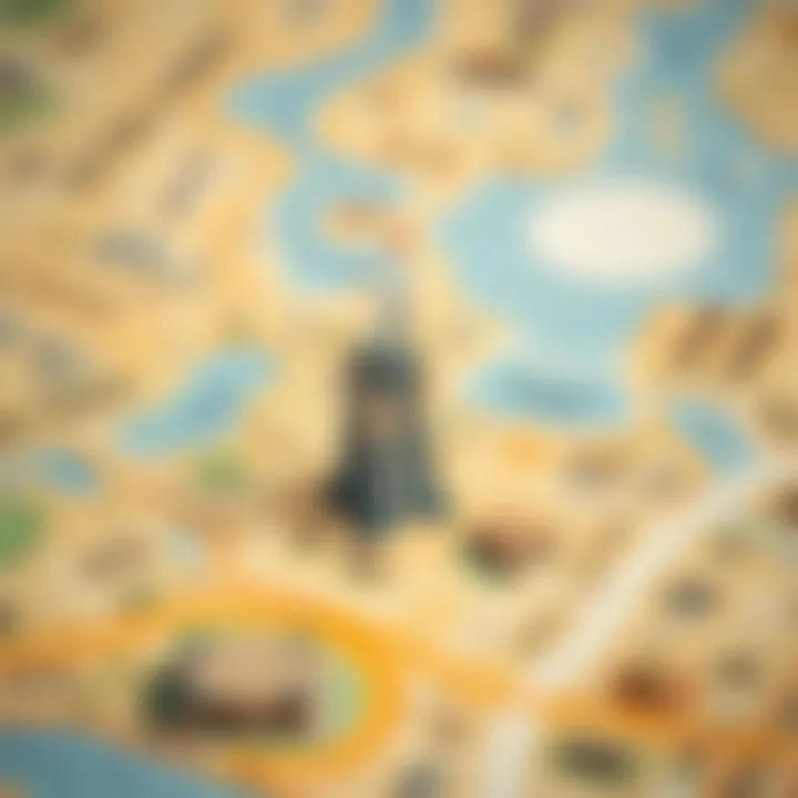 Strategic Location Map of Citadel Tower Map highlighting the strategic location of Citadel Tower in Dubai