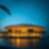 Stunning architectural view of Dubai Creek Harbour Sales Pavilion