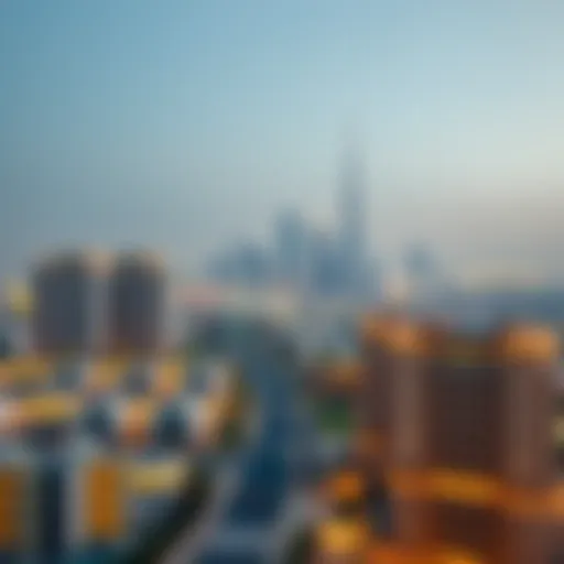 Dubai Skyline and Real Estate Overview An overview of Dubai skyline with real estate highlights