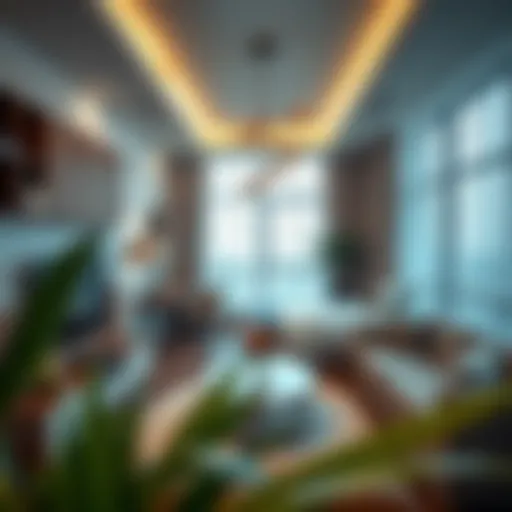 Modern Family Sharing Room Design Cozy family sharing room interior with modern furnishings