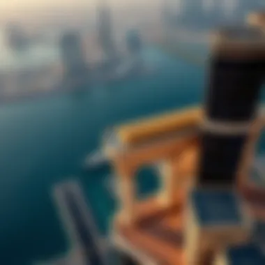 Aerial Perspective of Lux-SAR Properties Aerial view of Dubai's Lux-SAR properties and skyline