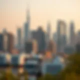 Dubai skyline showcasing real estate developments