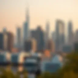 Dubai skyline showcasing real estate developments