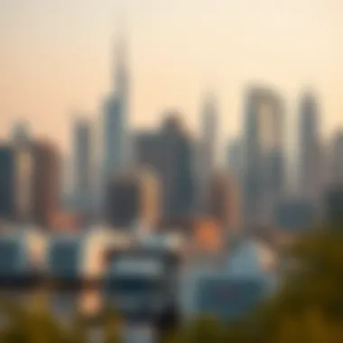 Dubai skyline showcasing real estate developments