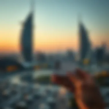 Significance of the Resident Identity Card Person holding a Resident Identity Card with Dubai's skyline in the background