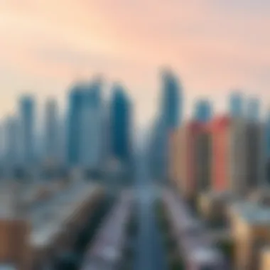 Dubai's Architectural Diversity Residential skyline of Dubai showcasing diverse architecture