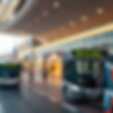 Routes of the Shuttle Bus Services Map of shuttle bus routes to Dubai Outlet Mall