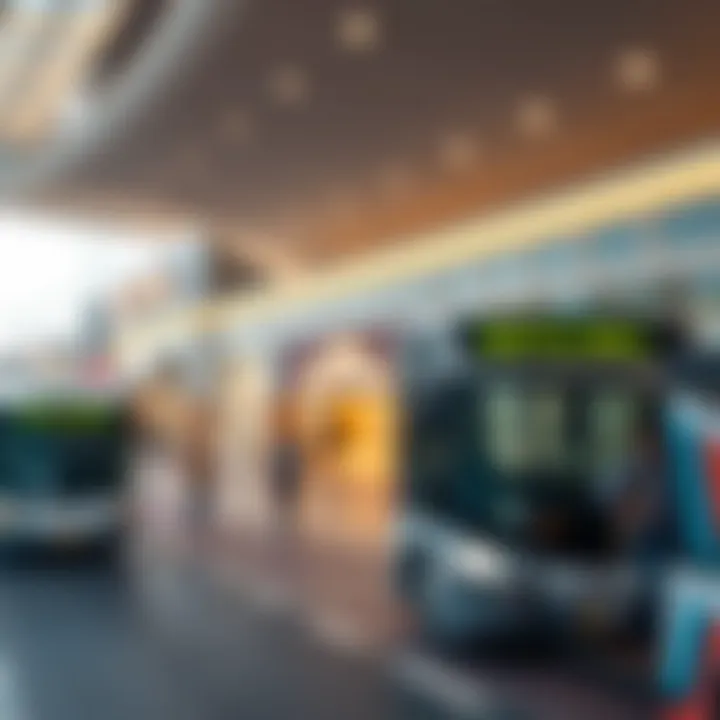 Routes of the Shuttle Bus Services Map of shuttle bus routes to Dubai Outlet Mall