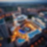 Aerial Perspective of Verona Damac Hills Stunning aerial view of Verona Damac Hills showcasing modern architecture