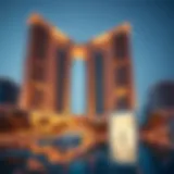 Stunning architectural view of W Residences in Downtown Dubai