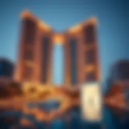 Stunning architectural view of W Residences in Downtown Dubai